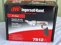 Image of the Ingersoll Rand air shear tool box showing product branding and model number 7812G with photo of the tool on the box.