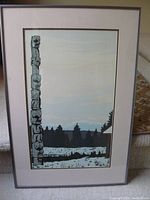 Full view of the framed print showing the artwork and frame.