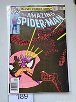Front cover image showing Amazing Spider-Man #188 comic book with Spider-Man and villain character in action pose.