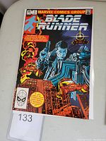 Front cover of Blade Runner #1 comic book showing detailed illustration and Marvel Comics Group branding