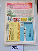Back cover of Fantastic Four #103 showing vintage advertisements and mail-in offers.