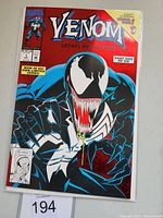 Front cover of Venom Lethal Protector #1 comic book showing Venom character and key title info