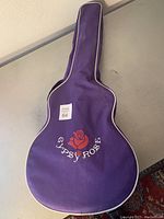 Purple Gypsy Rose soft gig bag with rose logo on front
