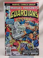 Front cover of Marvel Presents #8 comic book featuring Guardians of the Galaxy and Silver Surfer with clear visible title, issue number, and price.