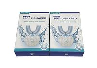 Front view of two boxed Sparkle 360 U-Shaped electric toothbrush kits, showing the product image and branding on the front of the boxes.