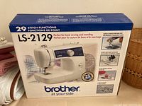 Original packaging box front showing model and stitch functions