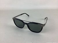 Left-side angle view of Zegna sunglasses showing the lens shape and frame material.