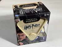 Sealed boxed Trivial Pursuit World of Harry Potter Bitesize edition game displaying front view with branding and character images