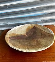 Top-side view of the ceramic bowl showing the glaze and shape.