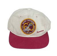 Front view of Ducks Unlimited 1997 vintage baseball cap showing embroidered patch and 'Sonoma' text on front.