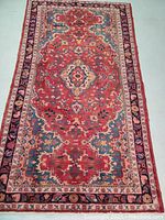 Full top view of rug showing overall pattern and condition