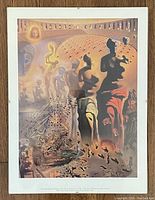 Full view of the Salvador Dali print The Hallucinogenic Toreador showing overall condition and coloration.