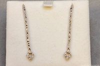 Front view of both earrings in display box