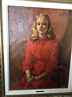 Full view of painting and frame