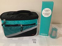 David's Tea Matcha Maker box, thermos lunch bag, and frother accessory unpackaged