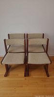 All four chairs grouped together front-facing