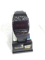 Front view of the watch showing Star Wars design and LED display.