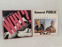 Front covers of Bronski Beat and General Public vinyl singles showing 1980s new wave/synth-pop style artwork.