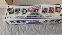 Box of 1991 Baseball Card Complete Set showing front panel with holograms and player photos