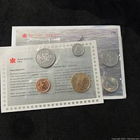 1996 Canada six coin uncirculated set mint sealed with Royal Canadian Mint info card