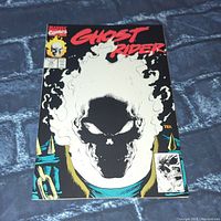 Front cover of Ghost Rider comic book issue #15 showing the glow in the dark skull imagery