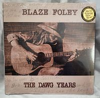Front cover of the LP shows Blaze Foley playing guitar, brown sepia tone, with a sticker from Fat Possum Records.
