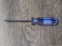 Full view of Fuller electrician's screwdriver showing blade and handle