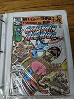 Front cover of Captain America issue #266 comic book showing action scene with Captain America and Spider-Man, and contest promotion.
