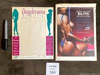 Front view of two sealed keepsake collection envelopes Daydreams by Olivia and Boris Vallejo Buns with numbered markings and artwork.