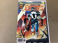 Front cover of the Captain America #1 comic showing Captain America in action, labeled as a Heroes Return collection with high color quality and no visible damage.