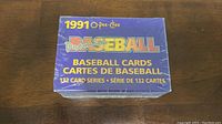 Sealed 1991 O-Pee-Chee Premier Baseball Factory Set box front view showing branding and card series number.