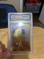 Front of 23k gold Star Wars Return of the Jedi card with graded slab showing 10 Gem Mint grade.
