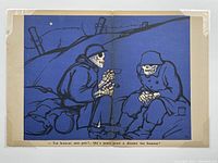 Full view of lithograph laid flat, showing overall composition and French caption.