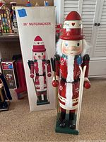 Nutcracker and original box showing full height and appearance.