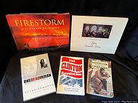 Lot of 5 history books displayed together with visible covers and titles.