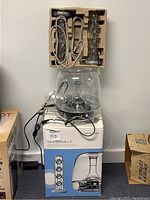 Harman Kardon Soundsticks II speaker system with satellite speakers and subwoofer in original packaging including box and cardboard inserts
