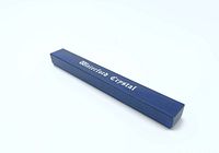 Blue rectangular box with 'Waterford Crystal' printed on the top in white script font, unopened, containing the cake cutting tool.