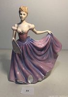 Front view of Royal Doulton Rachel figurine showing detailed dress and face