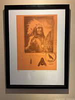 Front view of framed print showing entire piece