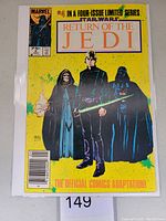 Front cover showing Star Wars Return of the Jedi issue 4 with Luke Skywalker, Emperor Palpatine, and Darth Vader.