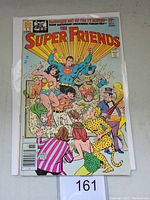 Front cover of The Super Friends #1 vintage DC comic book showing superheroes and price 30 cents.