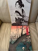 Photo of the art book displaying the front cover and box with Ukiyo-e style imagery.