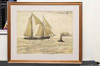 Framed print showing the overall artwork and frame condition.