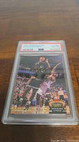 Front view of the 1992 Shaquille O'Neal rookie basketball card graded PSA 6 with CAC sticker in slab.