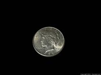 Obverse of 1922 Liberty Peace Dollar showing Lady Liberty profile, clear date and inscriptions.