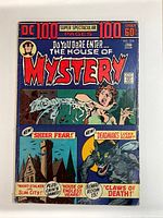 Cover of House of Mystery comic book issue 224 showing horror-themed comic art with multiple scenes and captions.