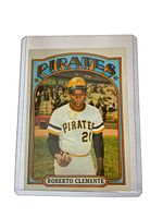 Front of card in clear protective sleeve showing complete artwork