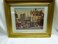 Full frontal image of the framed print showing the entire artwork, frame, and matting.