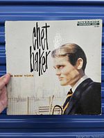 Front cover of the Chet Baker vinyl album showing the artist's portrait and text