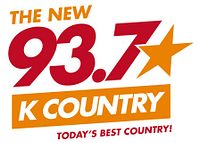 Logo of The New 93.7 K Country radio station